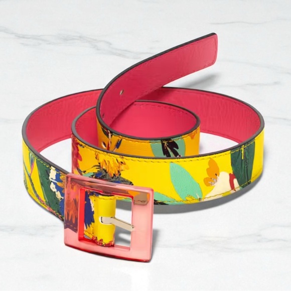 kate spade Accessories - Kate Spade Reversible Printed Trouser Belt